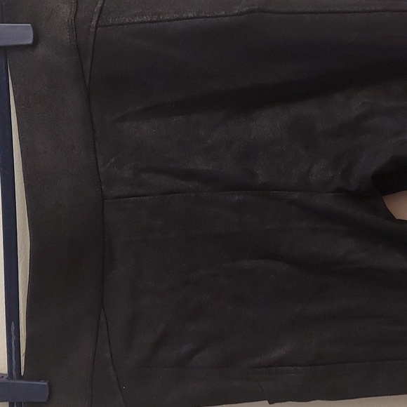 DEMOCRACY Glider Black Faux Leather Look Pull On Leggings - Picture 9 of 13